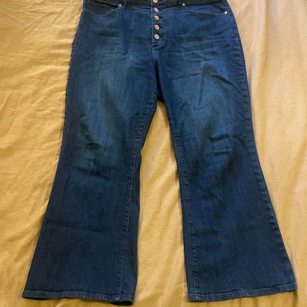 LOFT Dark Blue Ankle Jeans